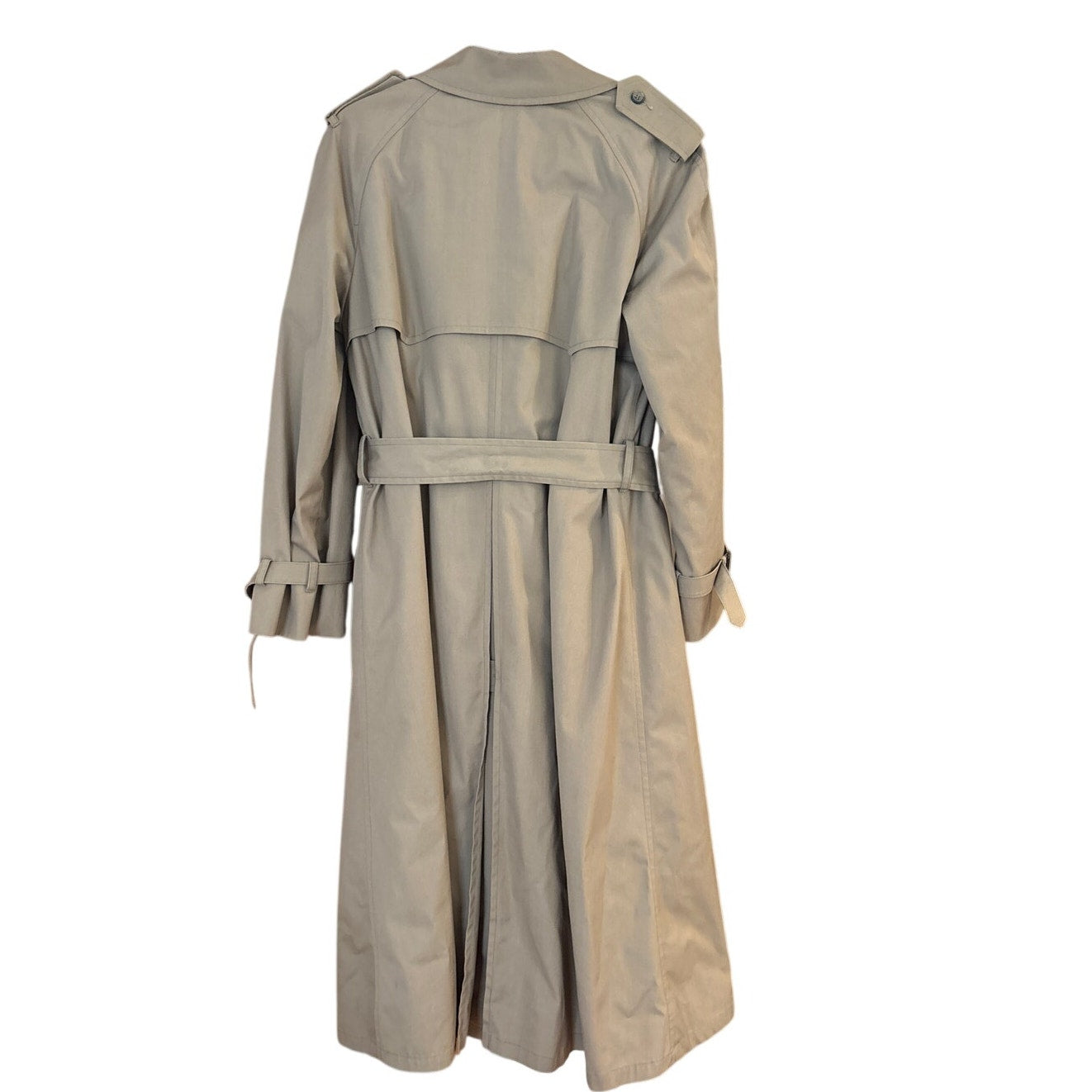 Botany 500 beige belted double breasted mens trench coat SIZE M