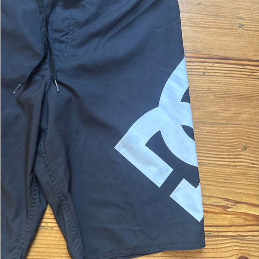 DC y2k black white logo tie waist mens shorts SIZE 30