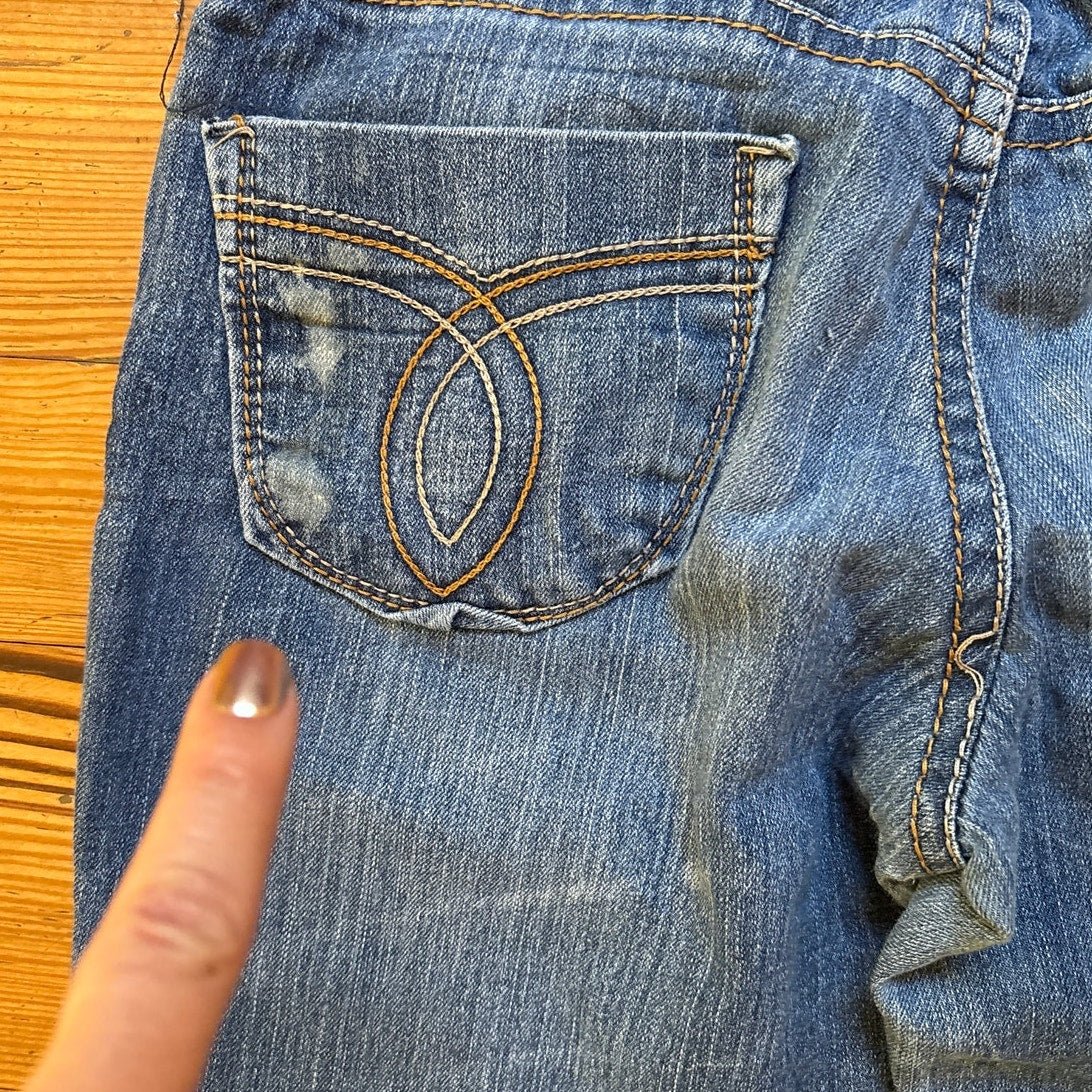 Paris Blues y2k 90s medium wash low rise straight leg denim jeans SIZE 9