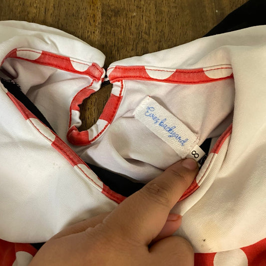 Evies Backyard Disney Minnie Mouse short sleeve polka dot shirt SIZE 8