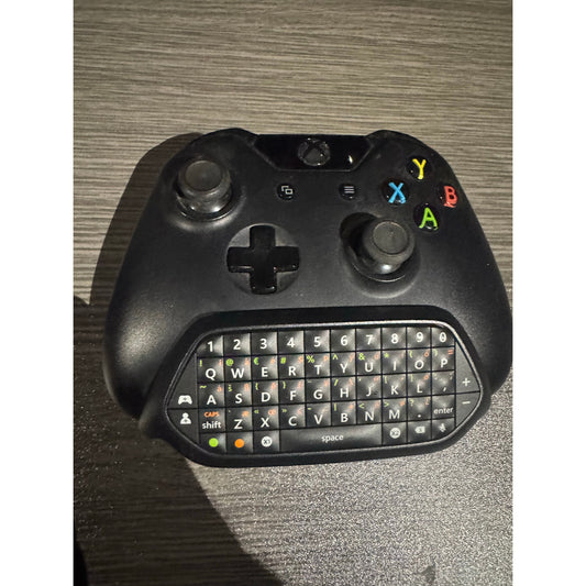 Xbox 360 Wireless Controller With Chat pad Keyboard Attachment Black Microsoft