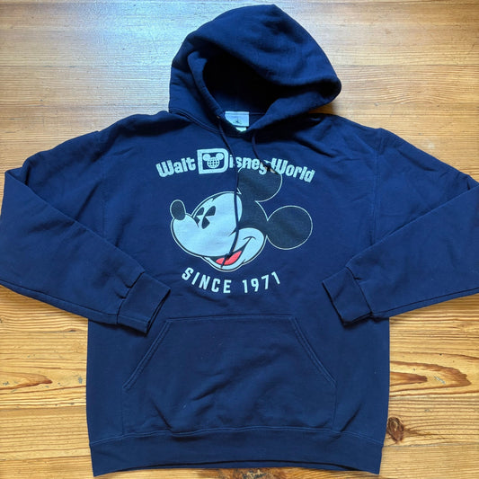 Disney Mickey Mouse dark navy blue hooded sweatshirt SIZE M