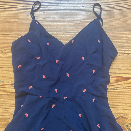 Gap dark blue watermelon print blue spaghetti strap adjustable sundress SIZE M