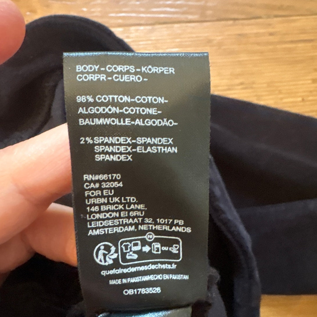 Free People black velvet pull on flare zipper side pants SIZE XS