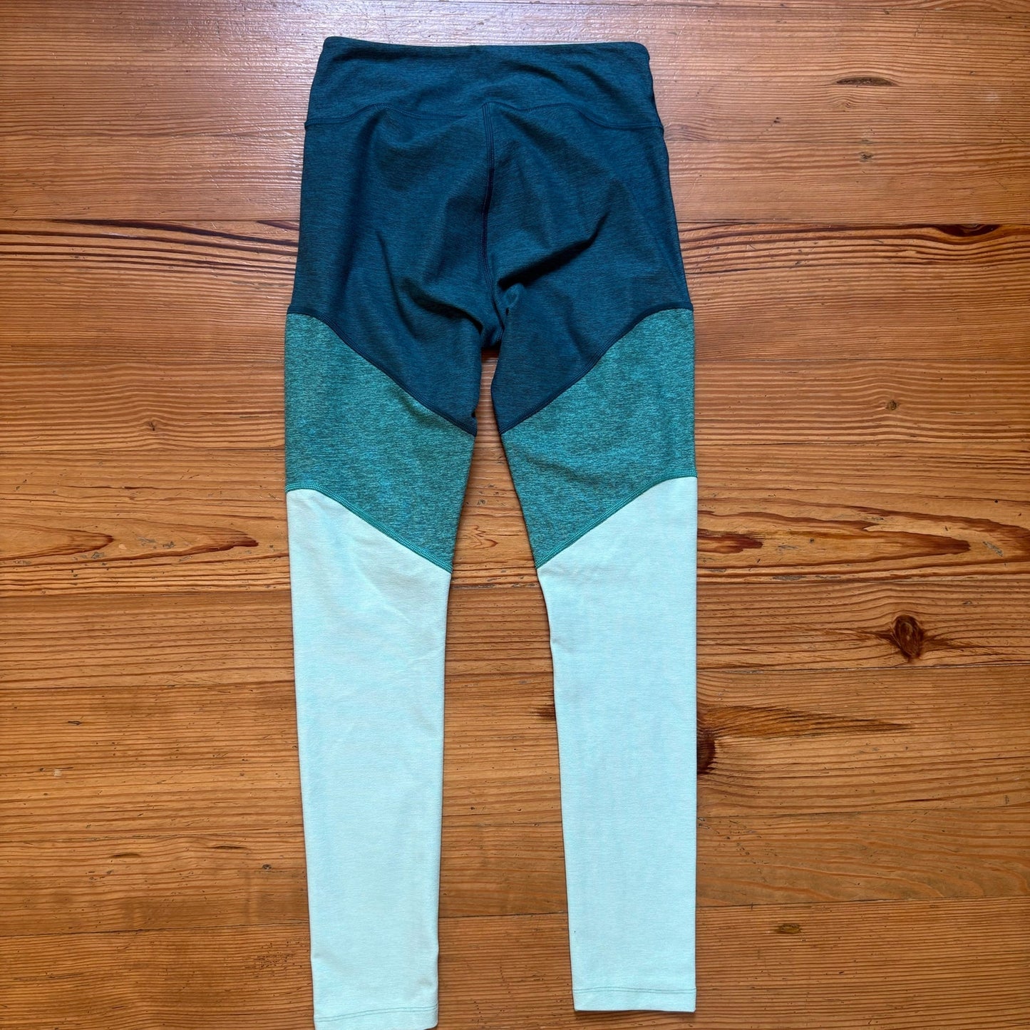 Outdoor Voices teal blue gradient ankle leggings SIZE S