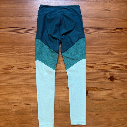 Outdoor Voices teal blue gradient ankle leggings SIZE S