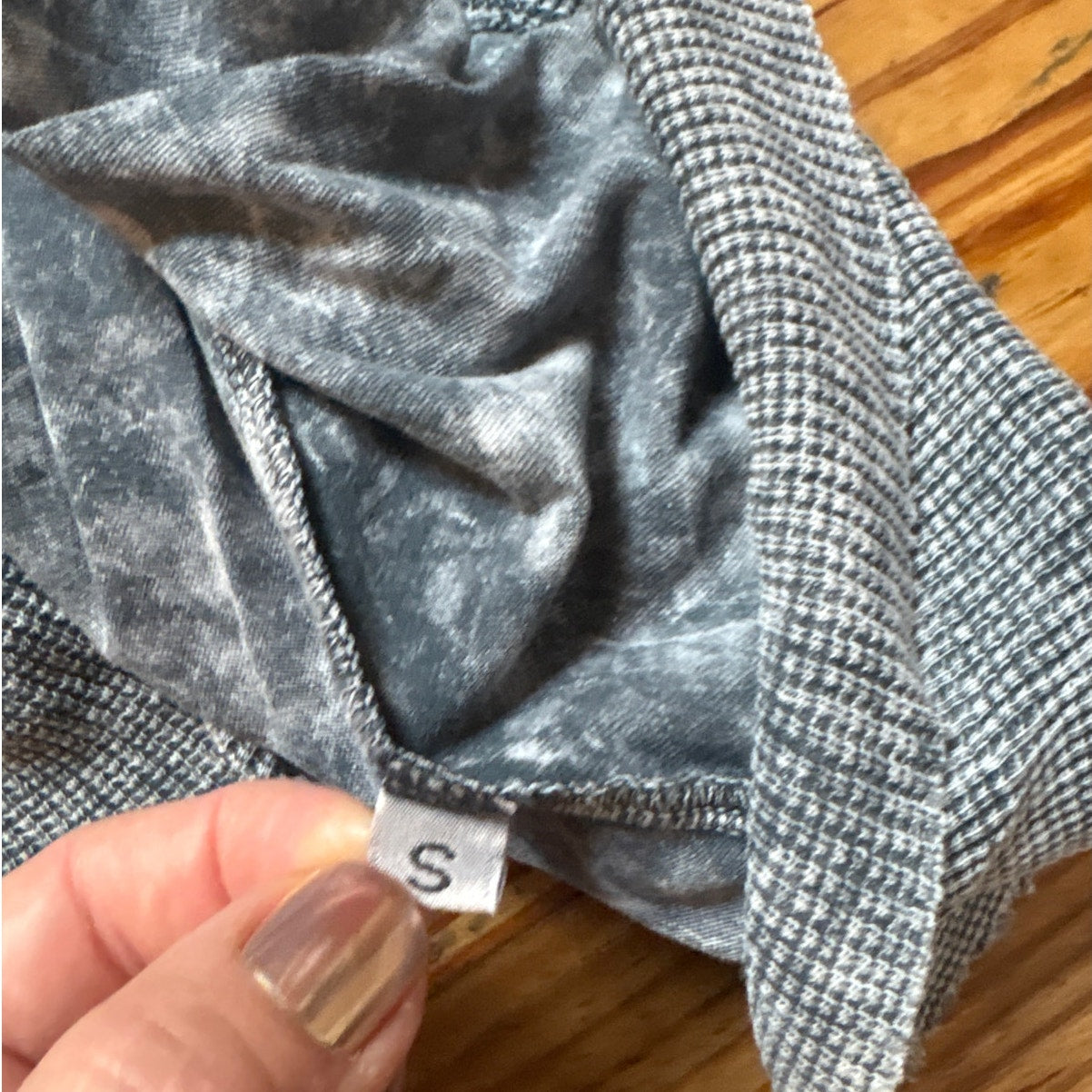 Y2k Vocal Apparel gray cotton crystal sequin cross tunic tank SIZE S