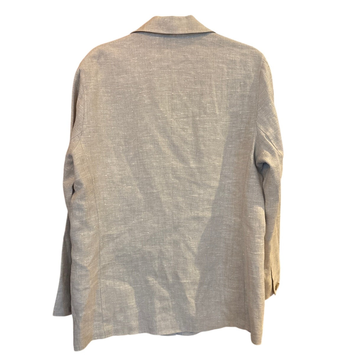 Harve Benard by Benard Holtzman light beige 3 button linen blazer jacket SIZE 14