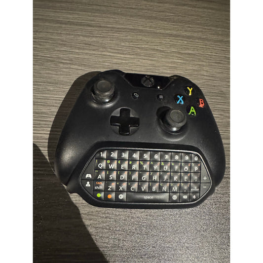 Xbox 360 Wireless Controller With Chat pad Keyboard Attachment Black Microsoft