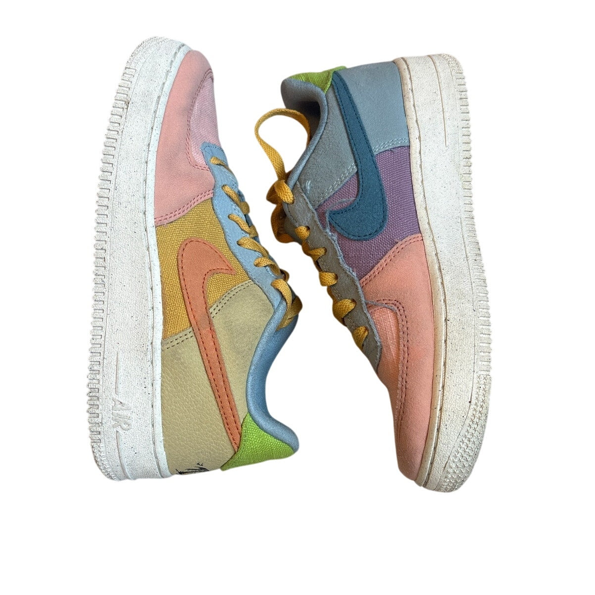 Nike Air Force 1 Low 07' LV8 SunClub pastel multicolor youth sneakers SIZE 6
