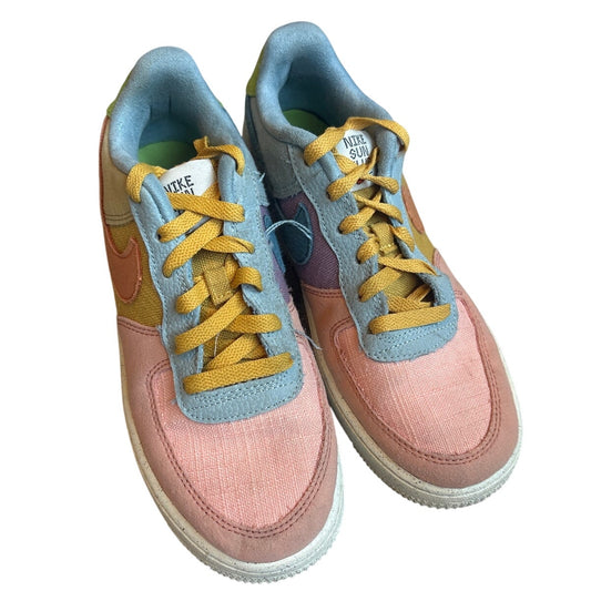 Nike Air Force 1 Low 07' LV8 SunClub pastel multicolor youth sneakers SIZE 6