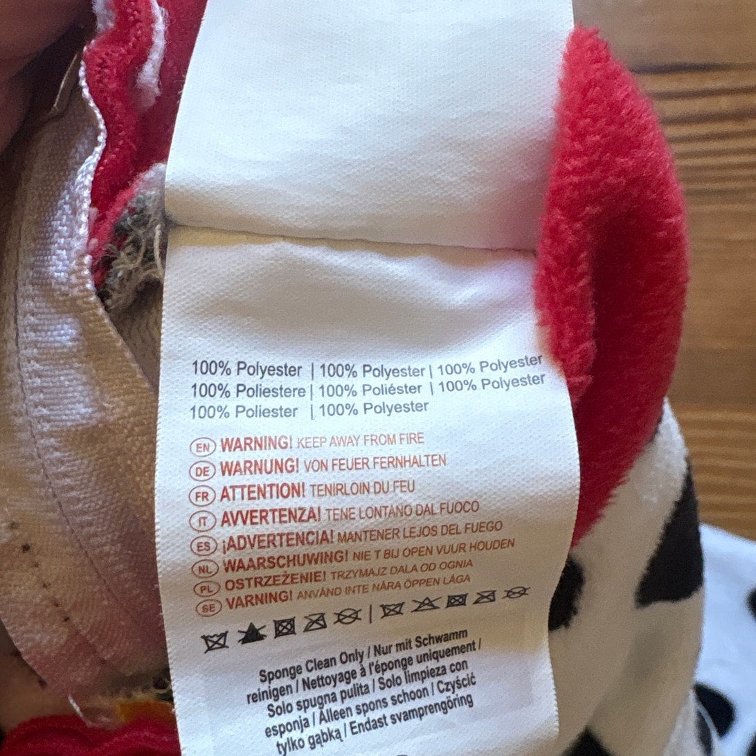 Disney 101 Dalmatians white black spotted dog red collar costume SIZE 12-18M