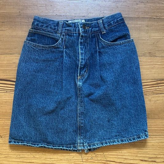 Guess Jeans vintage high waisted dark wash denim youth pencil skirt SIZE 10