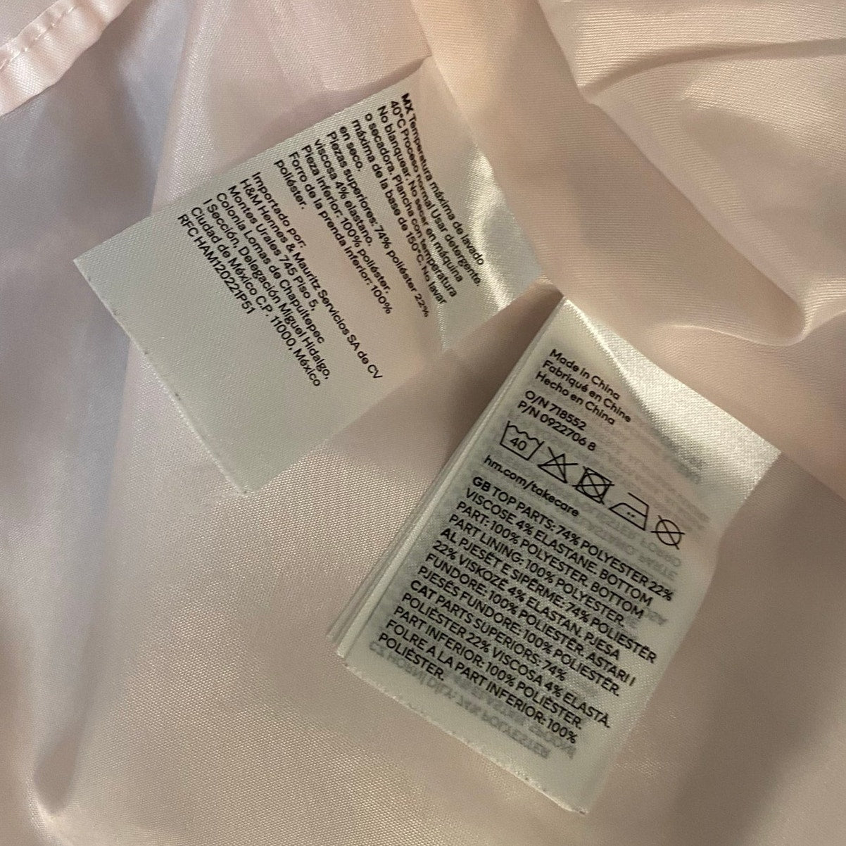 H&M pink white snowy woodland deer Christmas sleeveless flare dress SIZE 2T