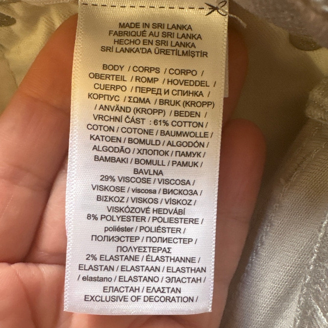 Polo Ralph Lauren Tompkins Skinny silver metallic girls jeans SIZE 10