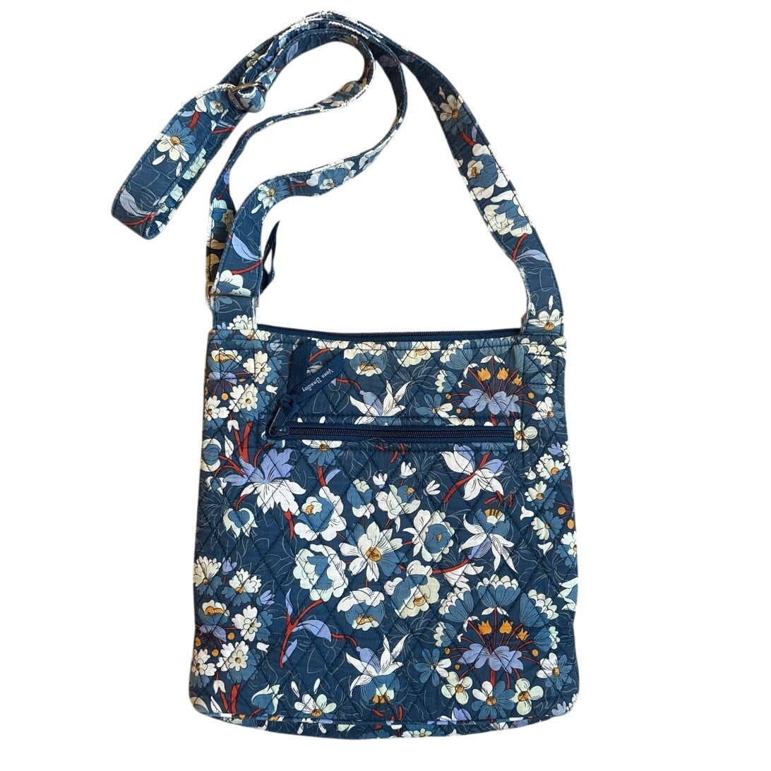 Vera Bradley blue Floral Burst Hipster adjustable shoulder bag