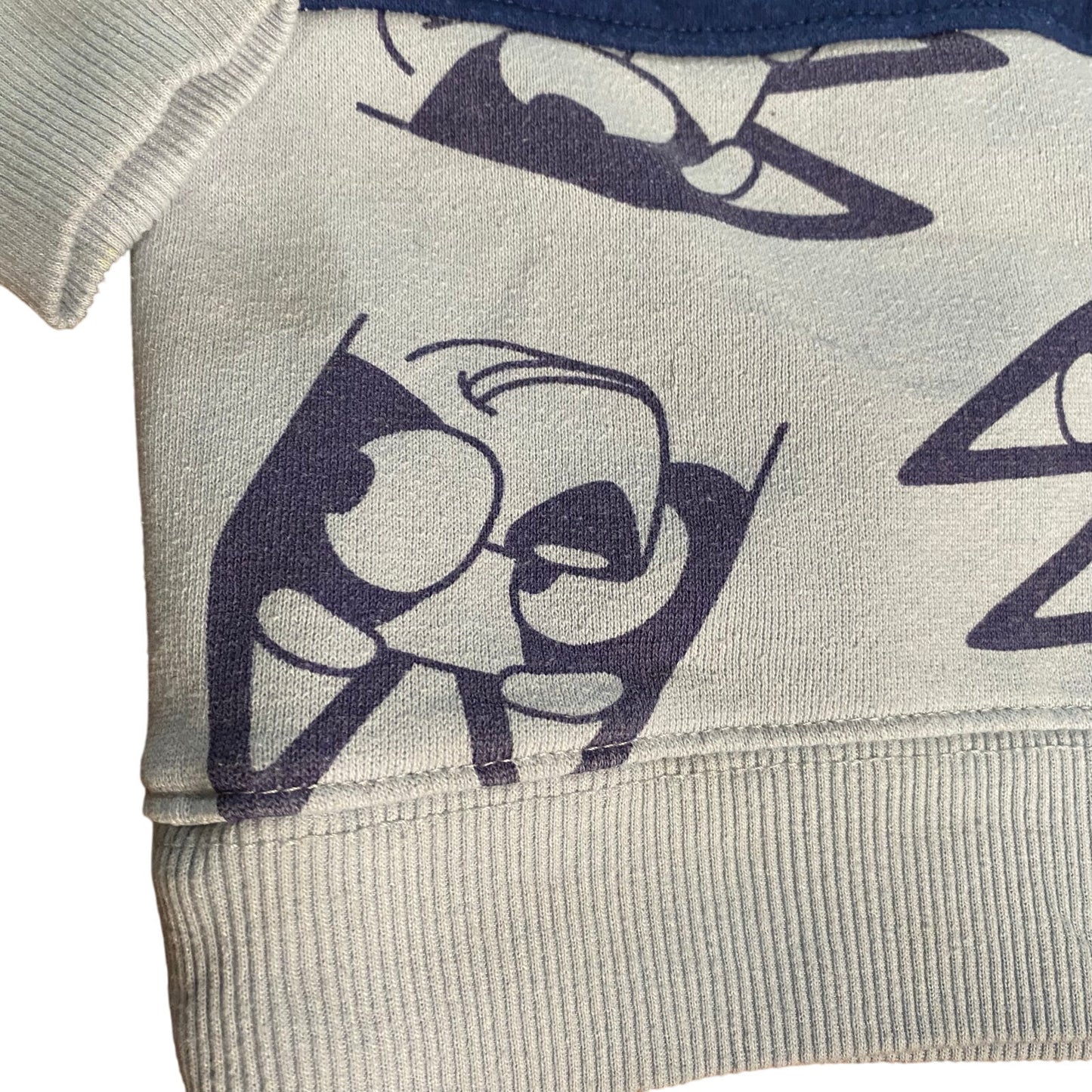 Bluey light blue graphic textured lettering crew sweatshirt SIZE 2T