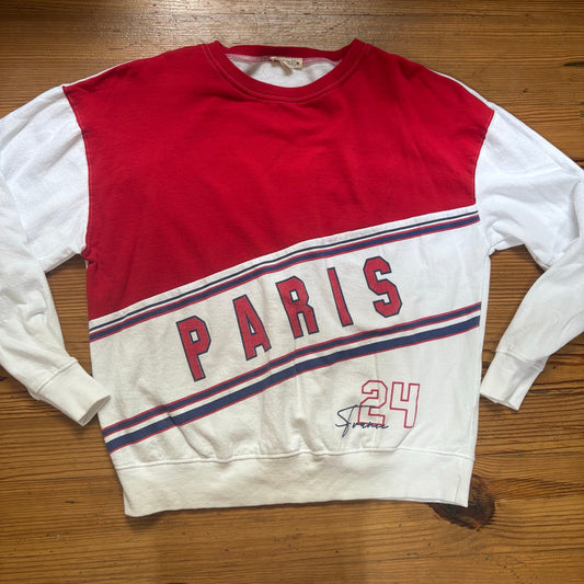 Love Dazed red white Paris 24 racing long sleeve shirt SIZE S
