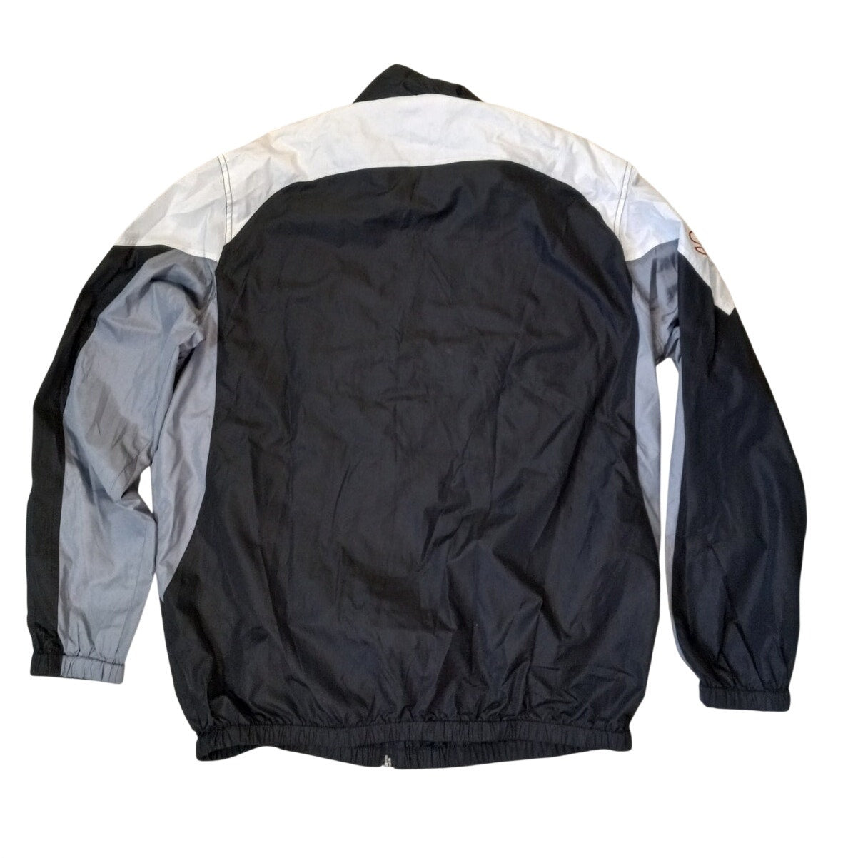 NFL Pittsburg Steelers black white full zip windbreaker jacket SIZE L