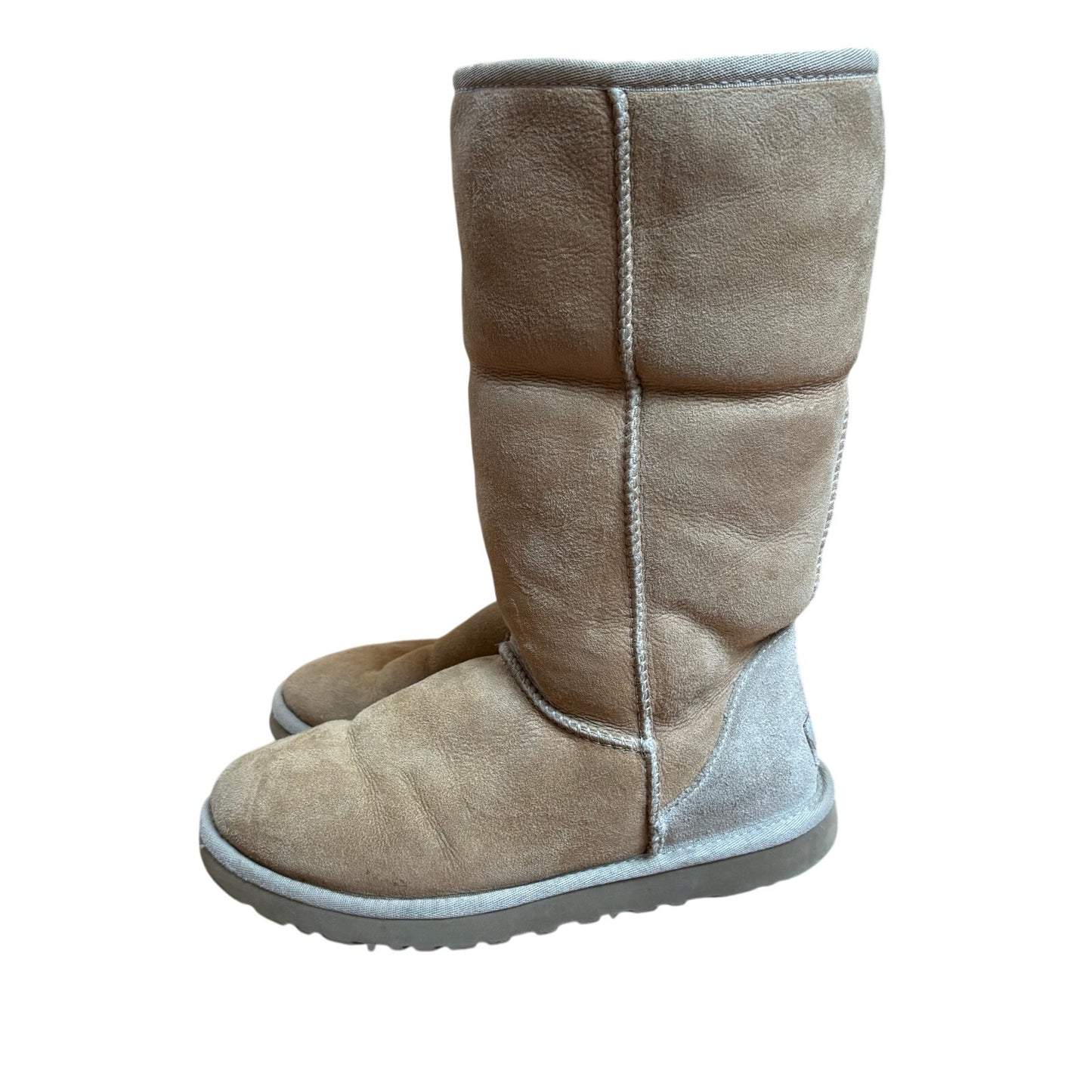UGG Australia classic calf height light brown suede winter womens boots SIZE 6