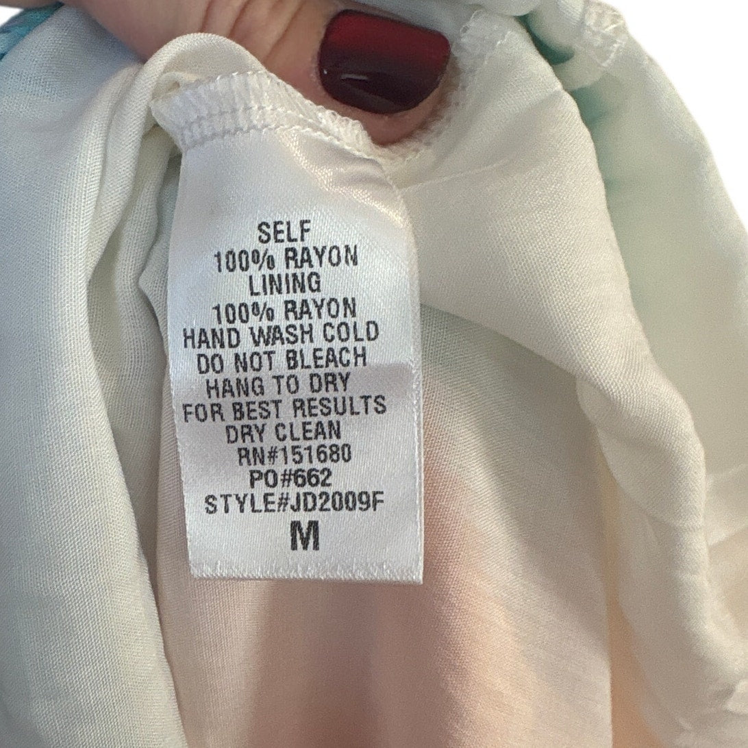 NWT Storia rainbow tie dyed color block spaghetti strap mini dress SIZE M