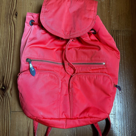 Vera Bradley midtown drawstring cargo coral backpack