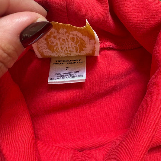 The Beaufort Bonnet Company red long sleeve turtleneck shirt SIZE 7