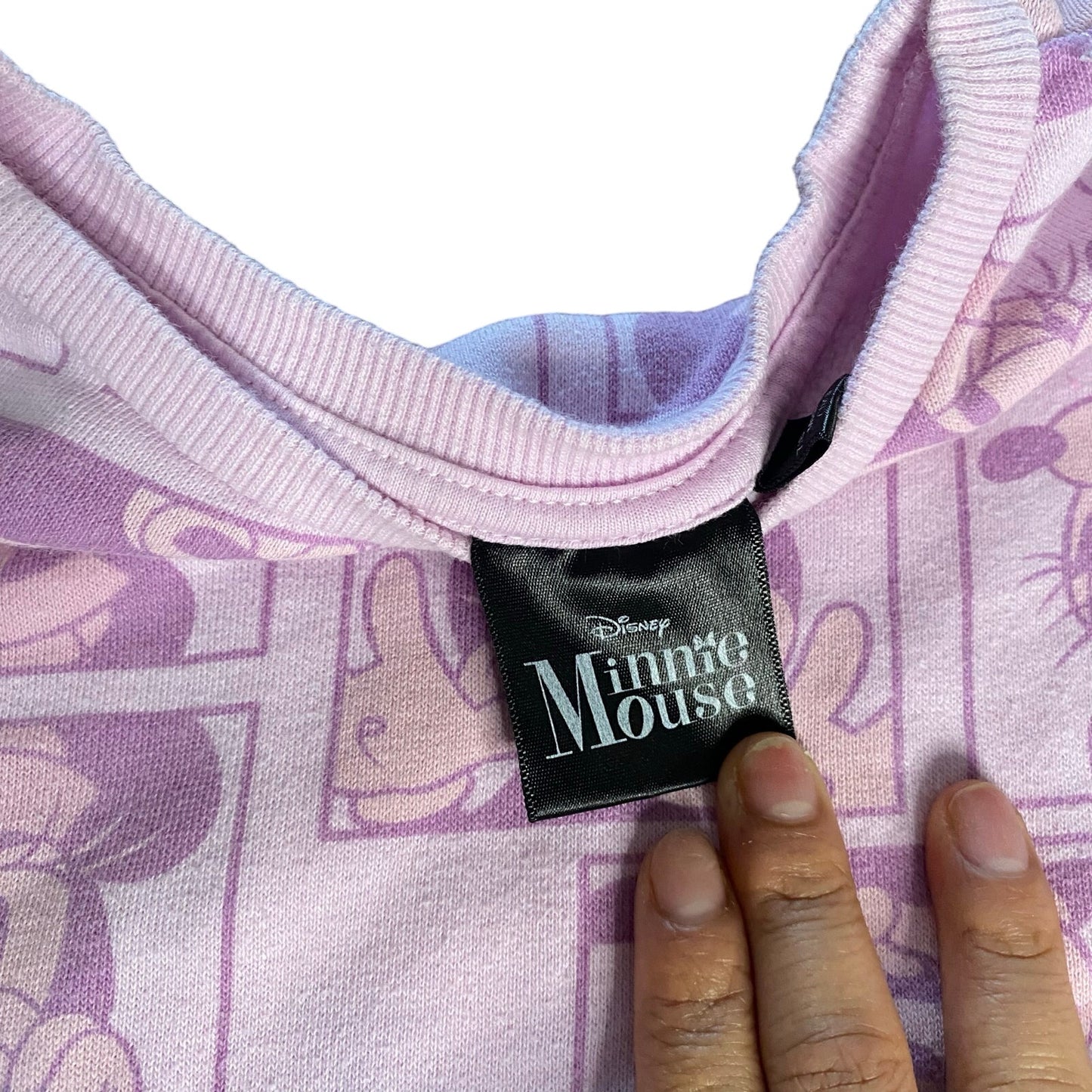 Disney Minnie Mouse pink character crew sweatshirt SIZE 7