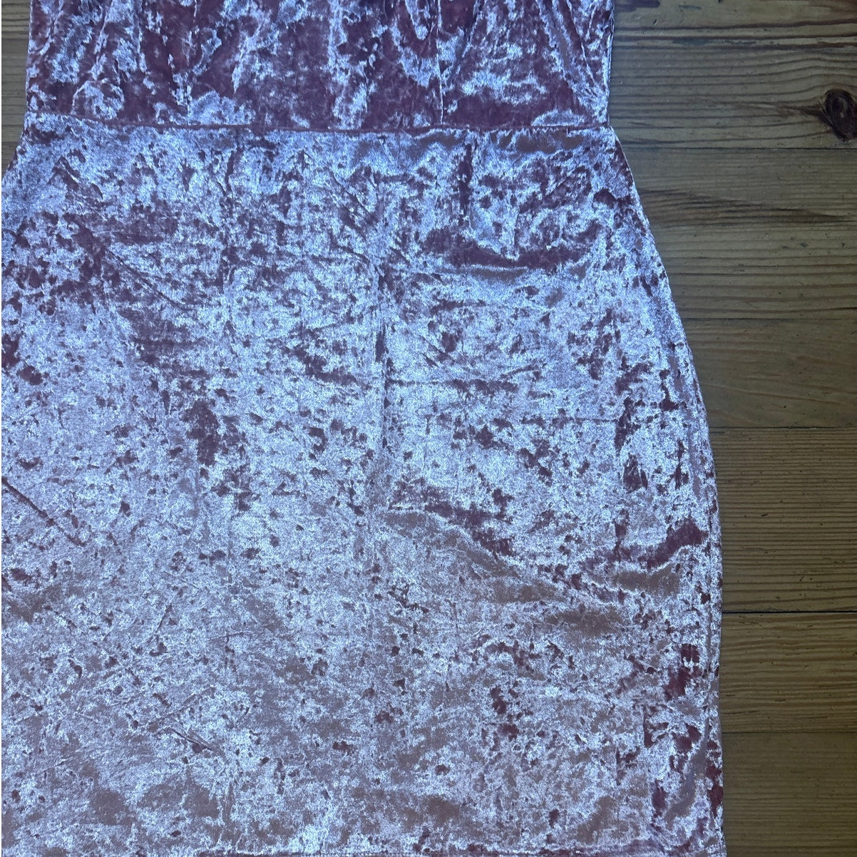 NWT Charlotte Russe blush pink velvet adjustable strap mini dress SIZE 1X