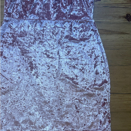 NWT Charlotte Russe blush pink velvet adjustable strap mini dress SIZE 1X