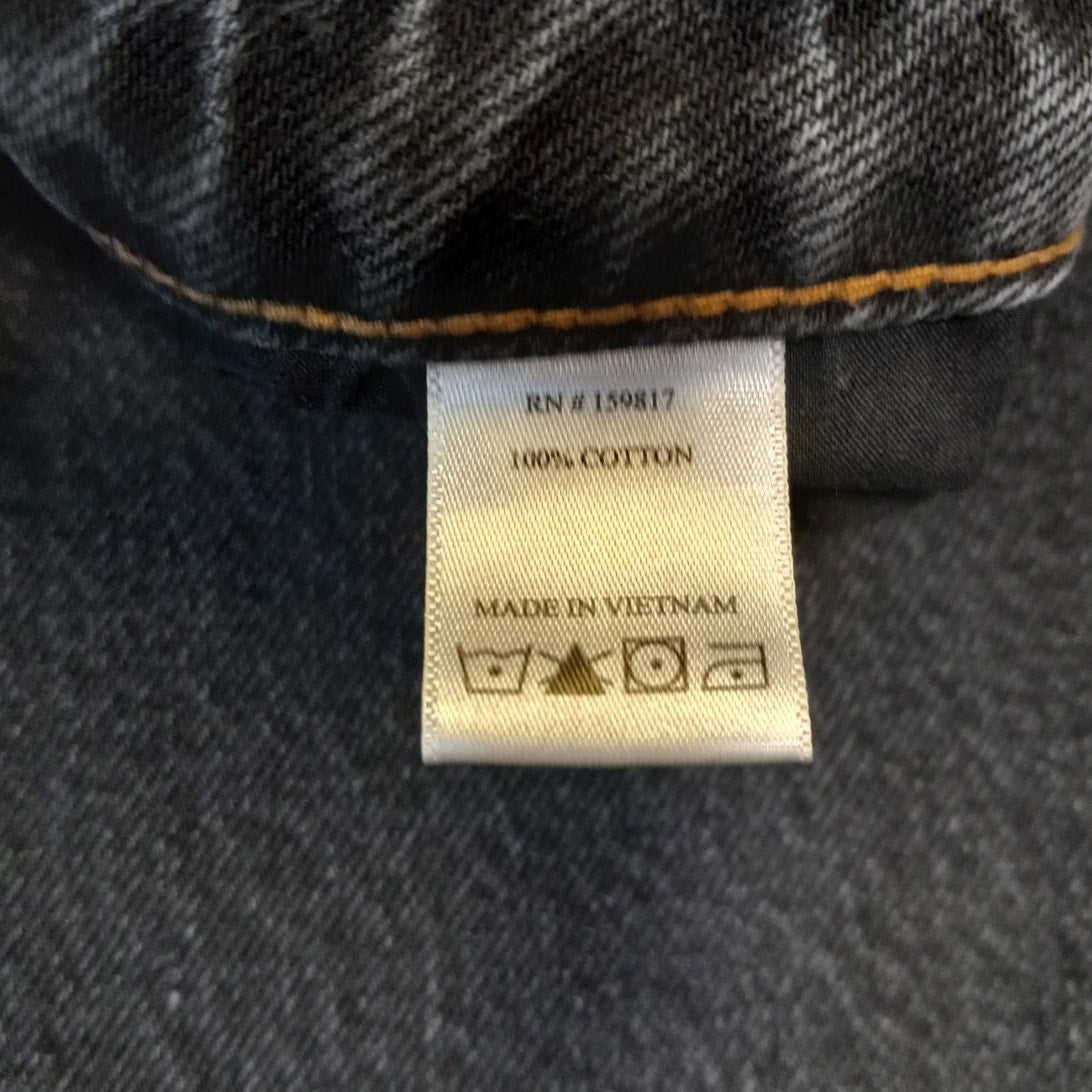 Altar'd State black wash denim straight leg cotton jeans SIZE 27