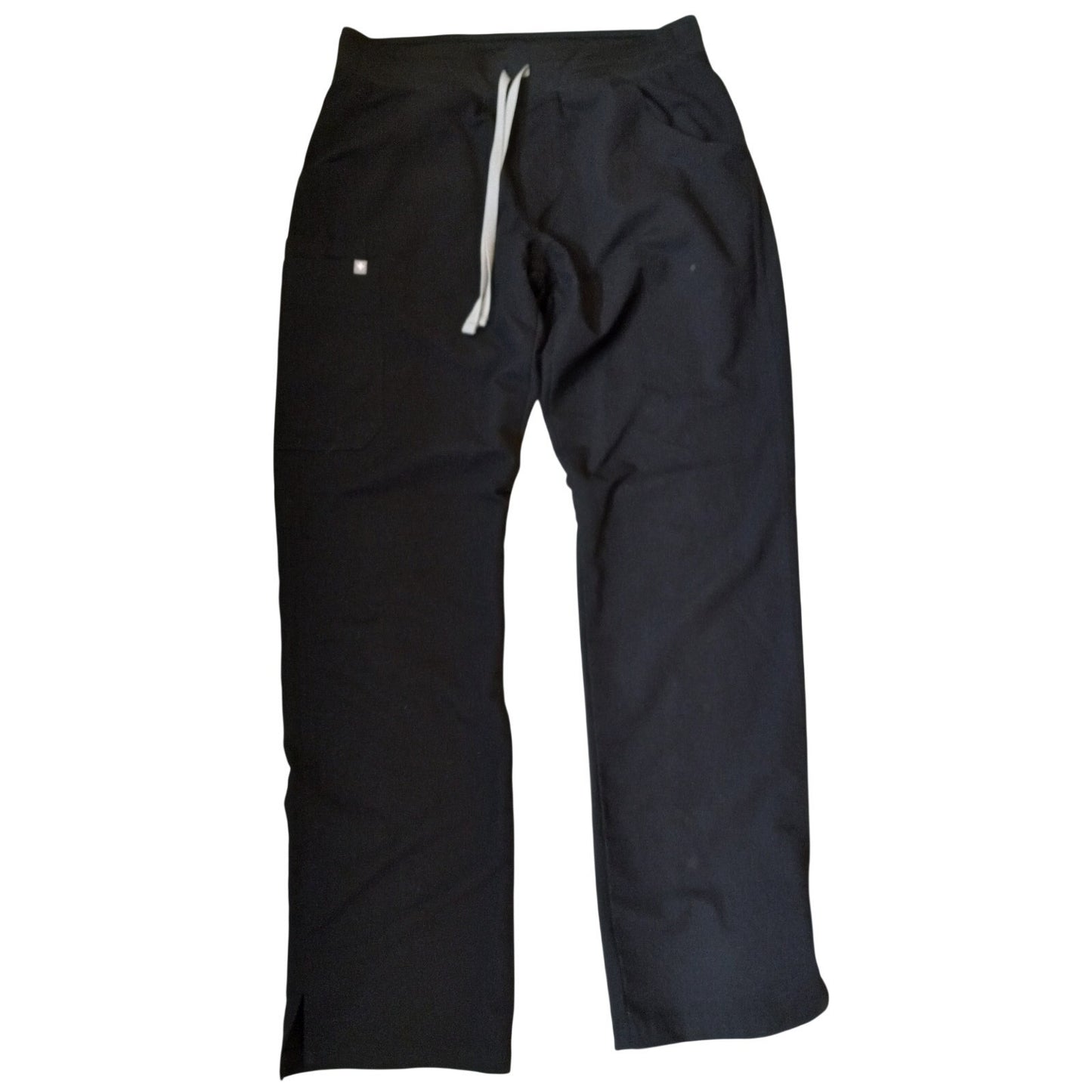 Figs black Kade elastic waist cargo scrub pants SIZE MT