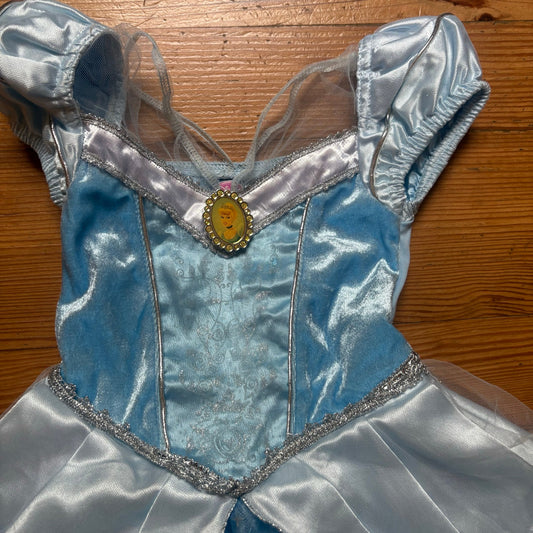 Disney Store blue Cinderella princess toddler gown dress SIZE 2-3