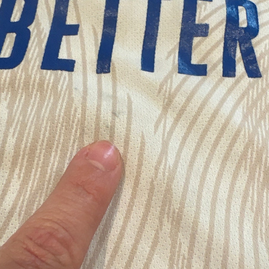 Adidas white Real Madrid Benzema 9 short sleeve youth jersey SIZE 14