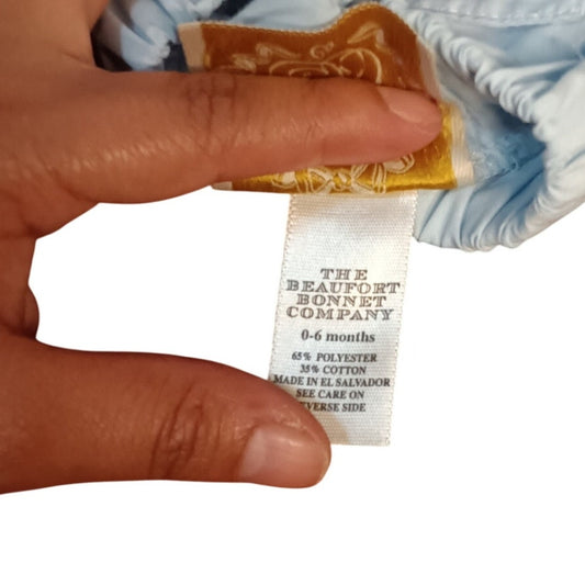 The Beaufort Bonnet Company blue pencil school embroidered shorts SIZE 0-6M