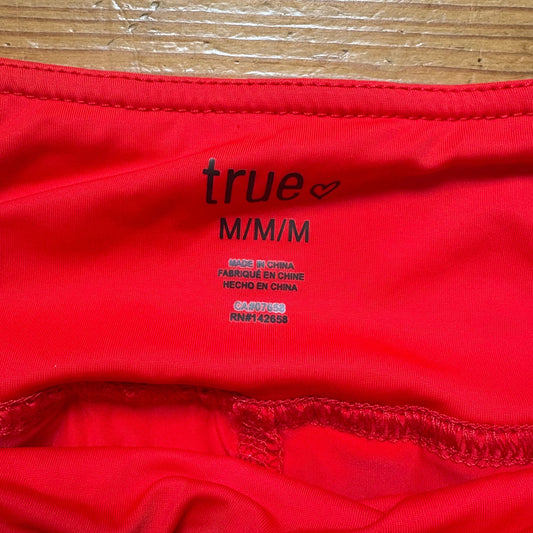 True bright red please athletic mini skort SIZE M
