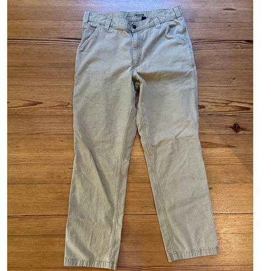 Carhartt beige relaxed fit classic mens cargo jean pants SIZE 36X34