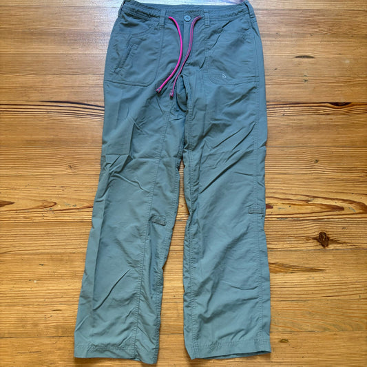 The North Face gray womens drawstring cargo pant SIZE 2