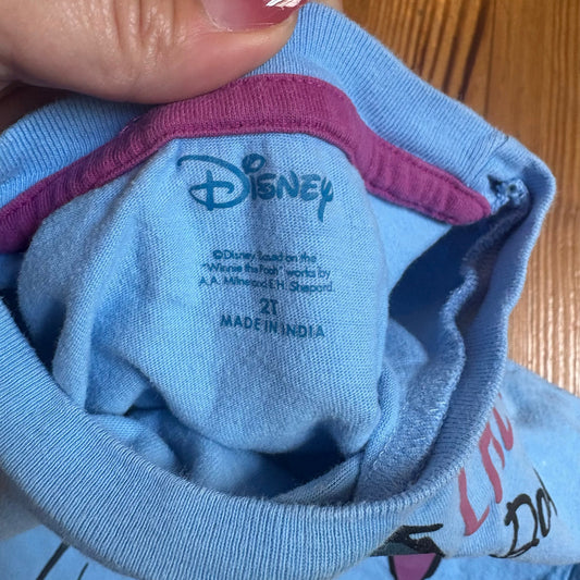 Disney Winnie the Pooh Tigger Eeyore twin baby short sleeve shirts SIZE 2T
