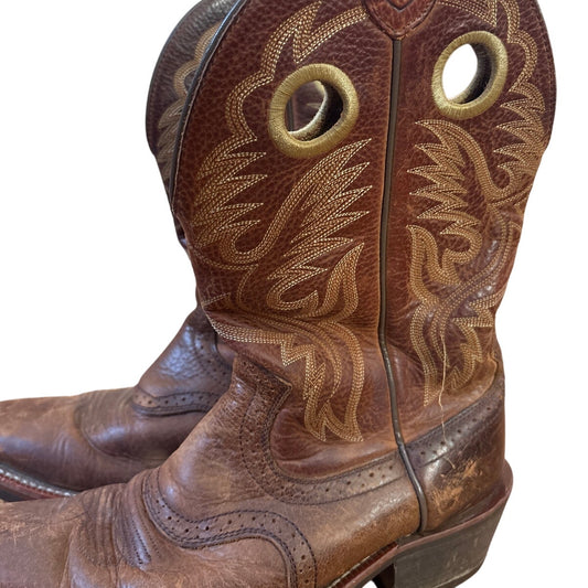 Ariat Hertiage Roughstock western brown leather mens cowboy boots SIZE 9D