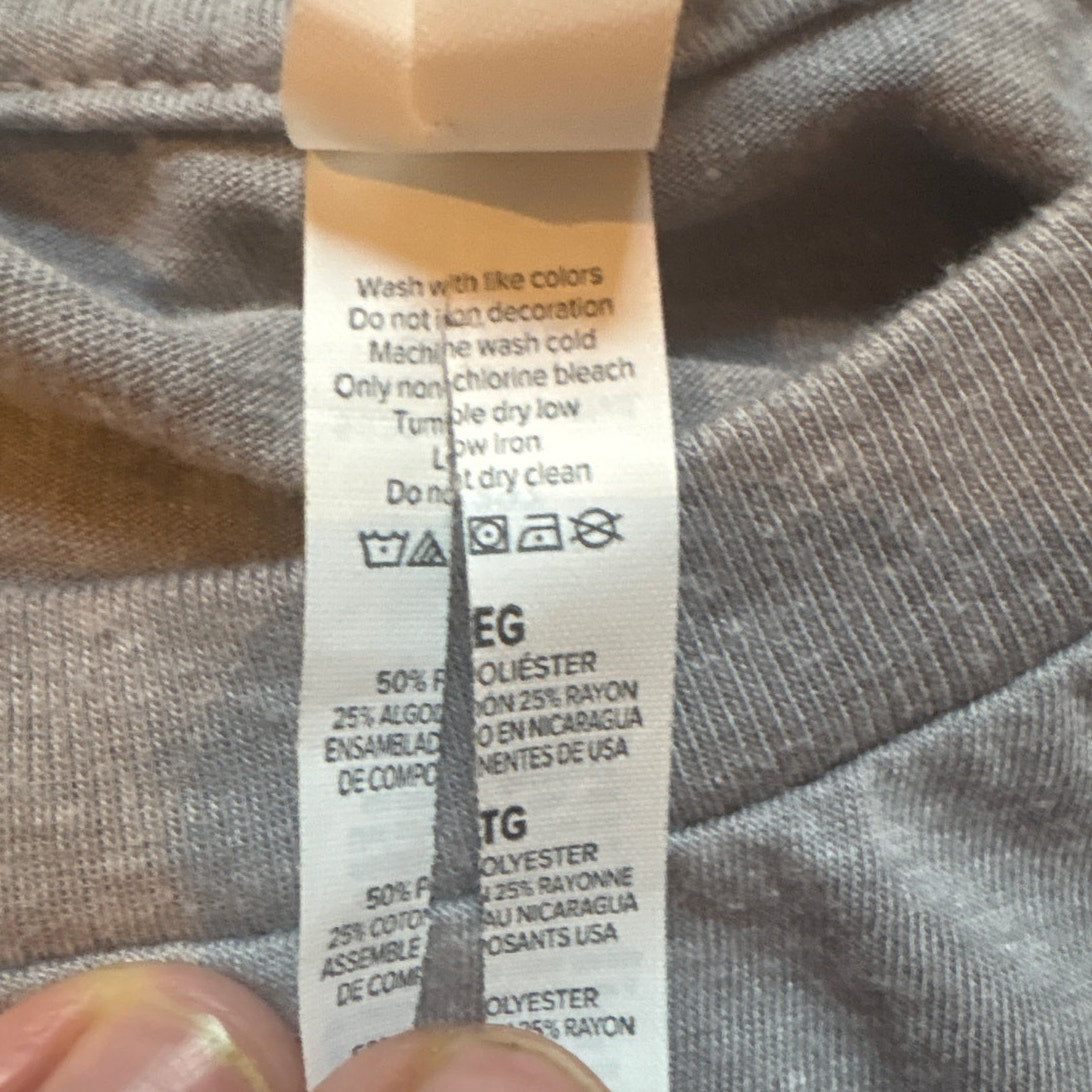 Dolly Parton gray What Would Dolly Do shirt sleeve graphic shirt SIZE XL