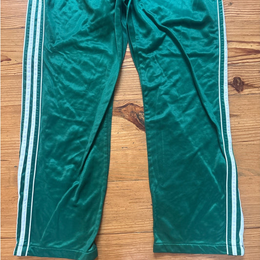 Active Joe retro dark green lined side elastic waistband mens pants SIZE XL