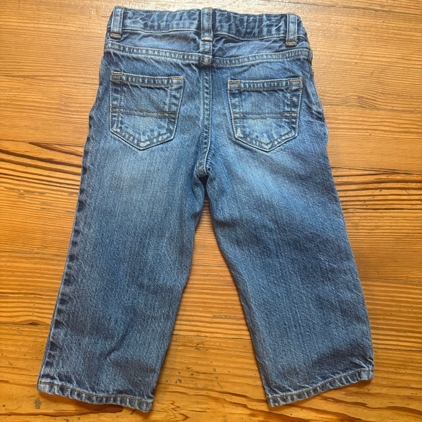 OshKosh B'gosh medium wash wide leg adjustable classic fit jeans SIZE 18M