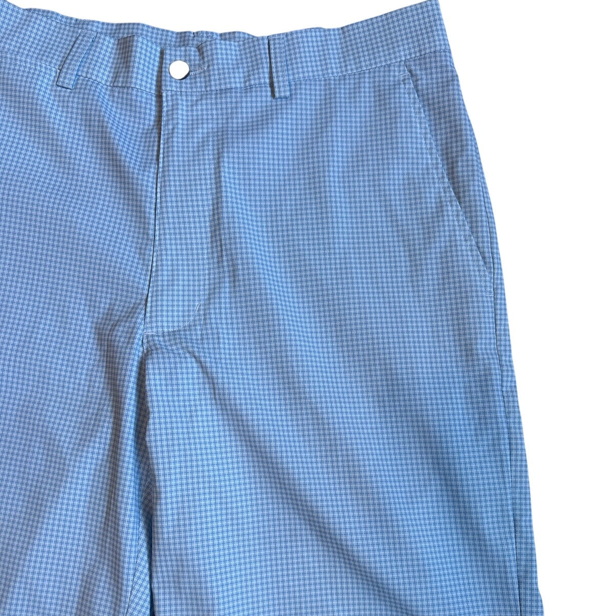 Blue white checkered performance mens golf shorts SIZE 32