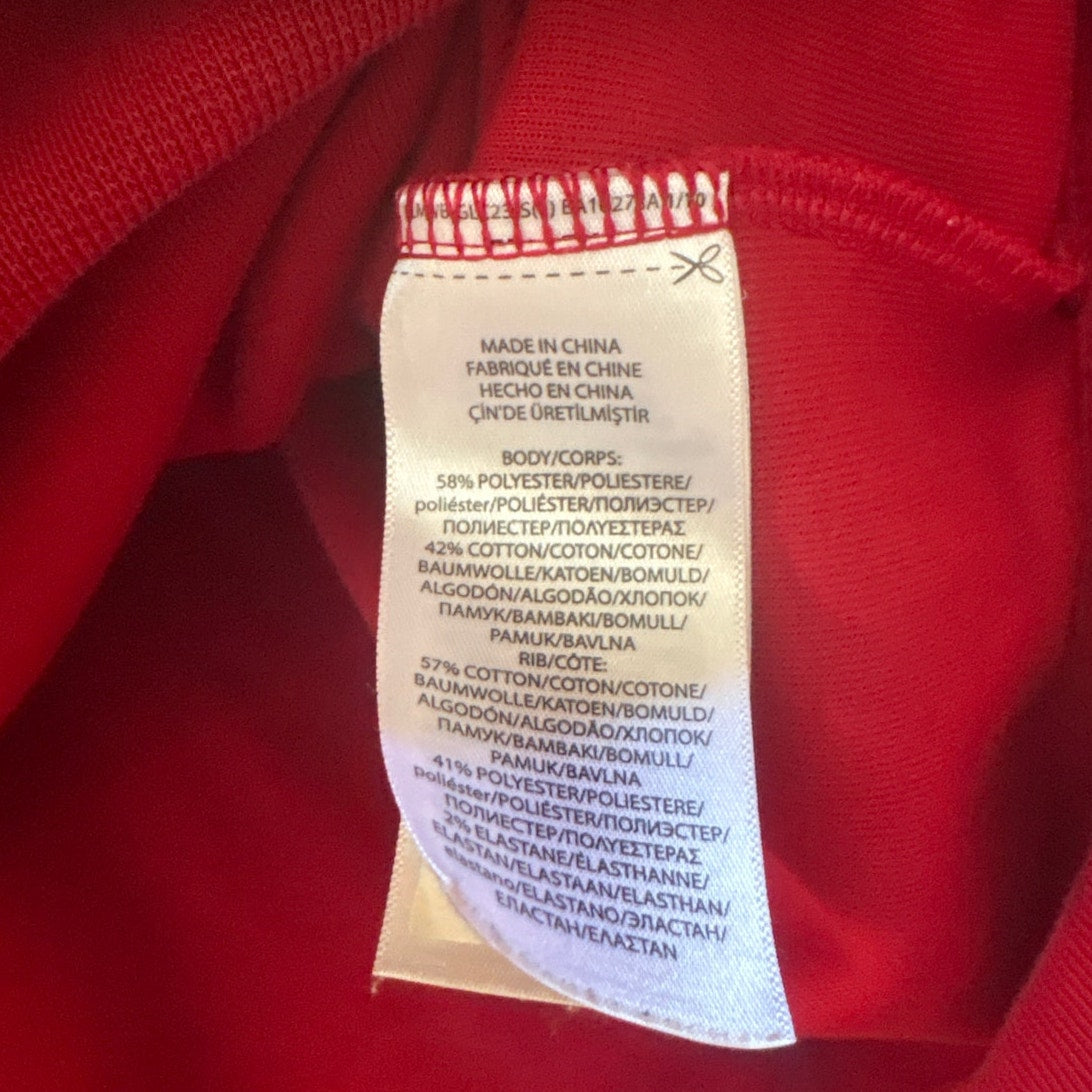 Polo Ralph Lauren red navy poly full zip hooded sweatshirt SIZE XXL