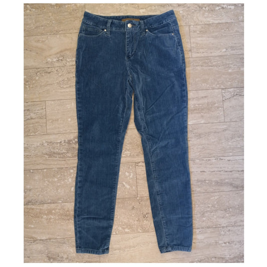 Joe's Jeans light blue velvet mid rise slim pants SIZE 27