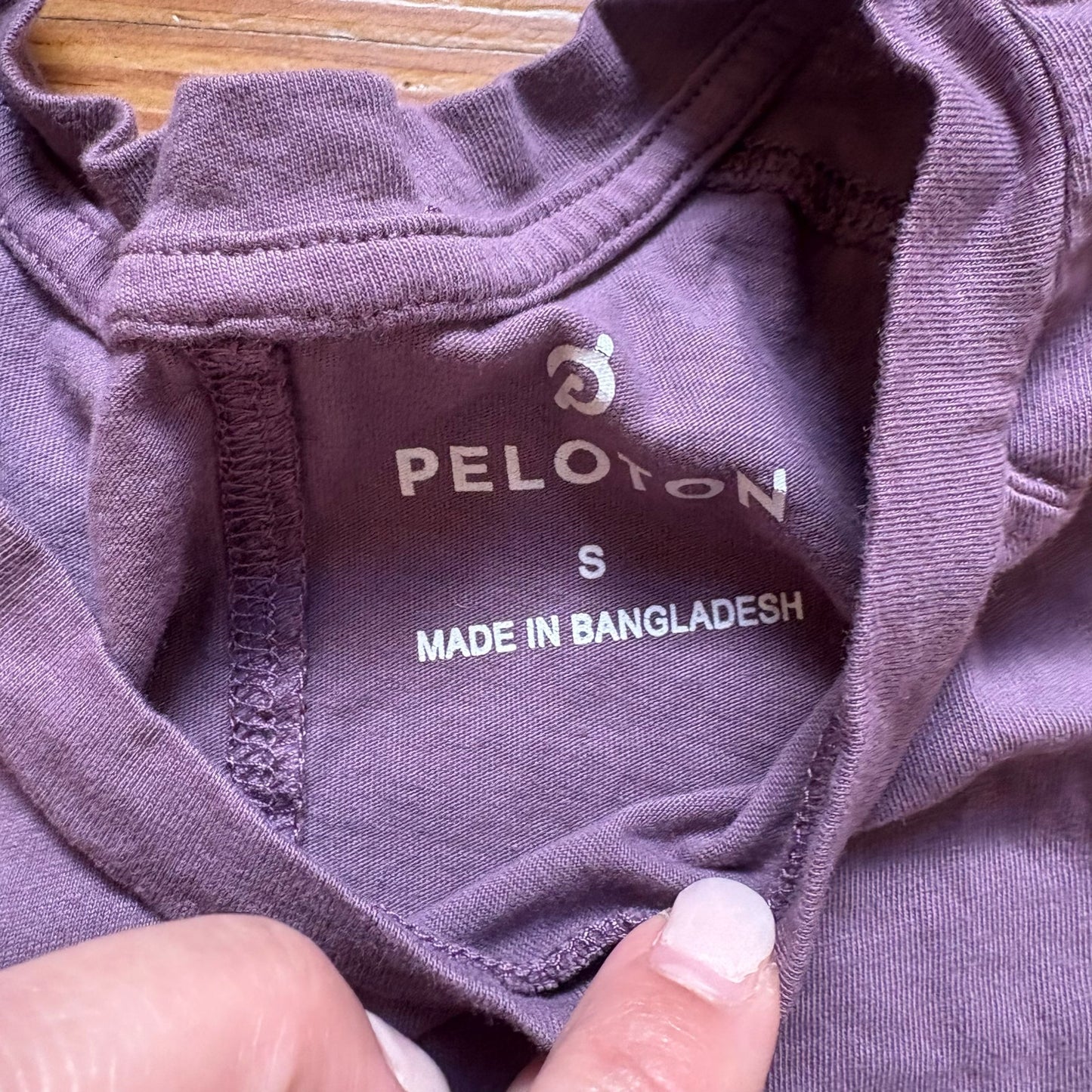 Peloton purple sleeveless graphic tank top shirt SIZE S
