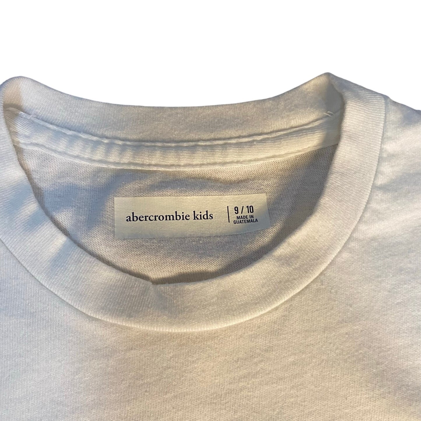 Abercrombie white Rolling Stones tour replica short sleeve shirt SIZE 9