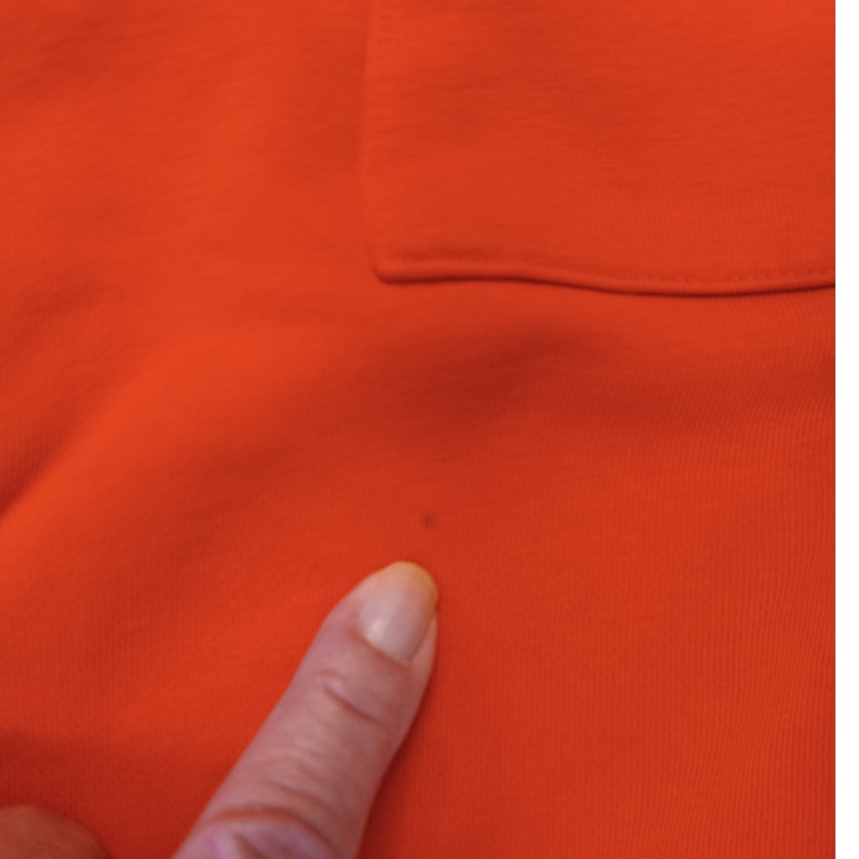 Ralph Lauren orange short sleeve perforated shoulder sport sweatshirt SIZE M