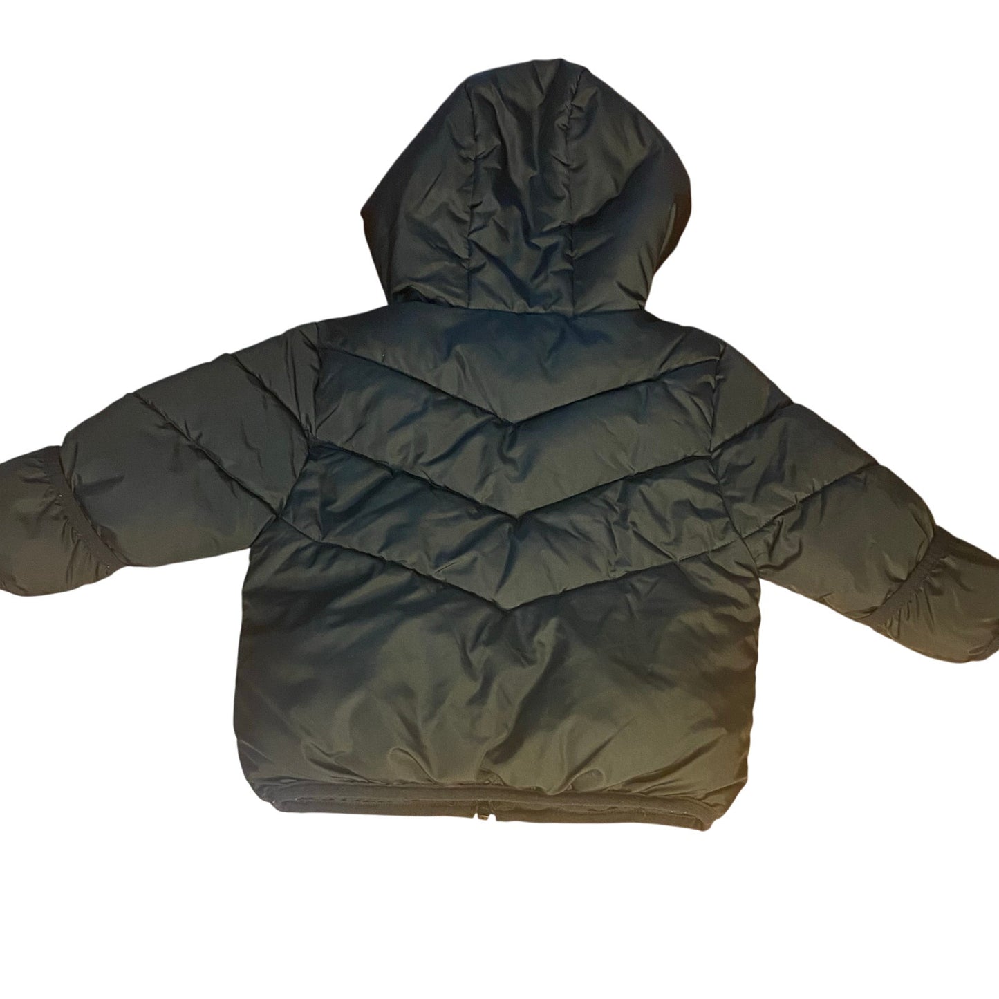 SWISSTECH black puffer hooded full zip baby jacket SIZE 12M